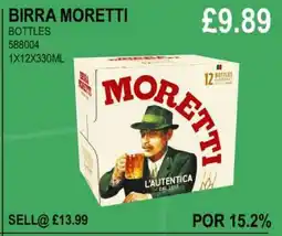 Bestway BIRRA MORETTI BOTTLES offer