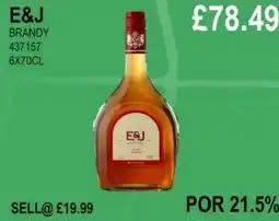 Bestway E&J BRANDY offer