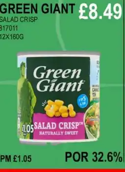 Bestway GREEN GIANT SALAD CRISP offer