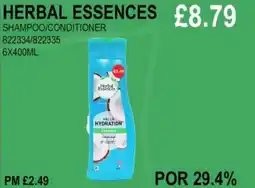 Bestway HERBAL ESSENCES SHAMPOO/CONDITIONER offer