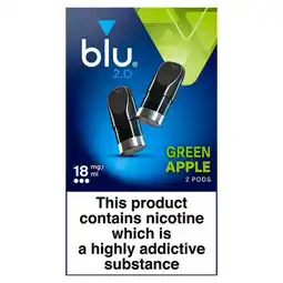 Morrisons Blu 2.0 Green Apple Vape Pods 18mg/ml offer