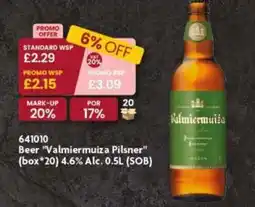 Monolith Beer "Valmiermuiza Pilsner" (box*20) 4.6% Alc. 0.5L offer