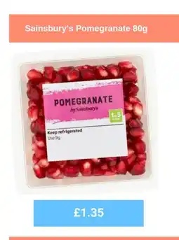 Sainsbury's Sainsbury's Pomegranate 80g offer