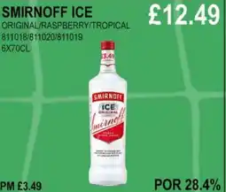 Bestway SMIRNOFF ICE ORIGINAL/RASPBERRY/TROPICAL offer