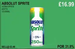 Bestway ABSOLUT SPRITE VODKA SPRITE offer