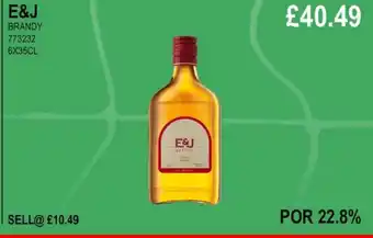 Bestway E&J BRANDY offer