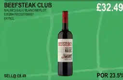 Bestway BEEFSTEAK CLUB MALBEC/SAUV BLANC/MERLOT offer