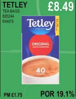 Bestway TETLEY TEA BAGS offer