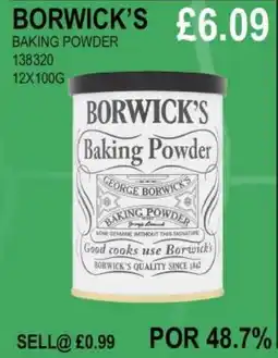 Bestway BORWICK'S BAKING POWDER offer