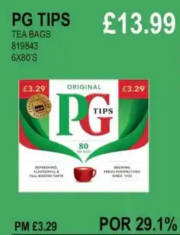 Bestway PG TIPS TEA BAGS offer
