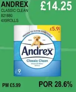 Bestway ANDREX CLASSIC CLEAN offer