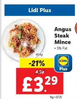 Lidl Angus Steak Mince offer