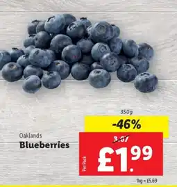 Lidl Oaklands Blueberries offer