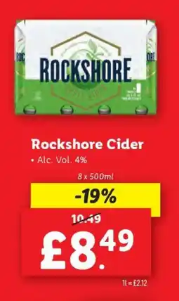 Lidl Rockshore Cider offer