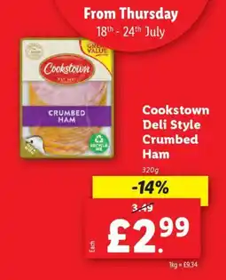 Lidl Cookstown Deli Style Crumbed Ham offer
