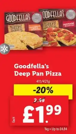 Lidl Goodfella's Deep Pan Pizza offer