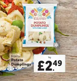 Lidl Kuljanka Potato Dumplings offer