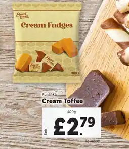 Lidl Kuljanka Cream Toffee offer
