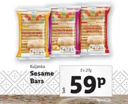 Lidl Kuljanka Sesame Bars offer