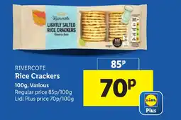 Lidl RIVERCOTE Rice Crackers offer