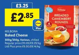 Lidl MILBONA Baked Cheese offer