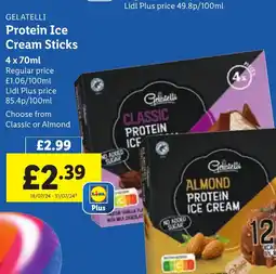 Lidl GELATELLI Protein Ice Cream Sticks offer