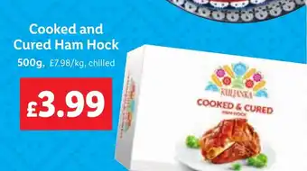 Lidl Cooked and Cured Ham Hock offer
