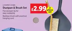 Lidl LIVARNO HOME Dustpan & Brush Set offer