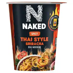 Morrisons Naked Noodle Spicy Thai Style Sriracha Pot offer