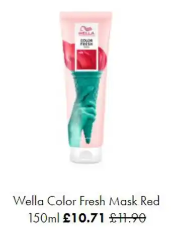 GHD Wella Colour Fresh Mask Red 150ml offer