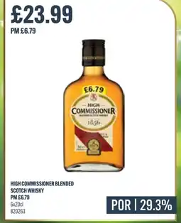 Bestway HIGH COMMISSIONER BLENDED SCOTCH WHISKY offer