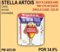 Bestway STELLA ARTOIS CANS offer