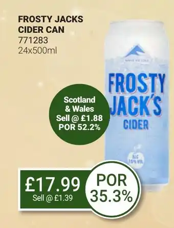 Bestway FROSTY JACKS CIDER CAN offer