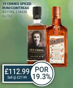 Bestway 19 CRIMES SPICED RUM/COINTREAU offer