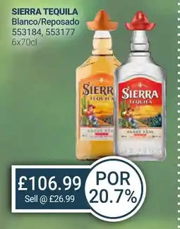 Bestway SIERRA TEQUILA Blanco/Reposado offer
