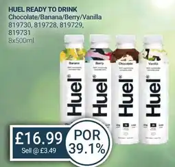 Bestway HUEL READY TO DRINK Chocolate/Banana/Berry/Vanilla offer