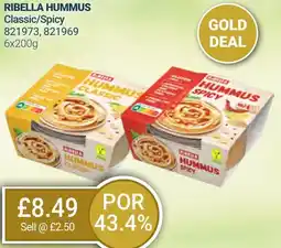 Bestway RIBELLA HUMMUS Classic/Spicy offer