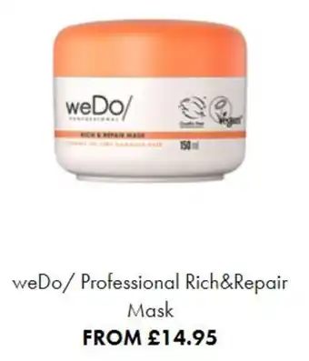 GHD weDo/ Professional Rich & Repair Mask offer