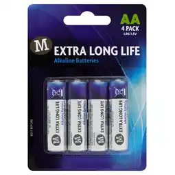 Morrisons Morrisons Extra Long Life Alkaline Batteries AA offer