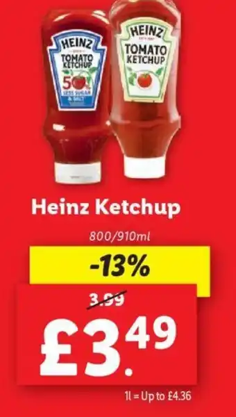 Lidl Heinz Ketchup offer