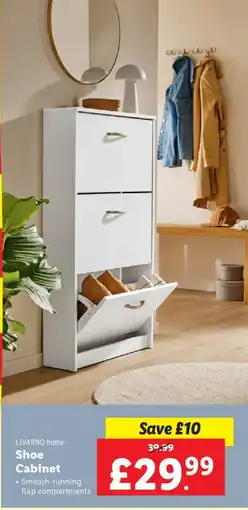 Lidl LIVARNO home Shoe Cabinet offer
