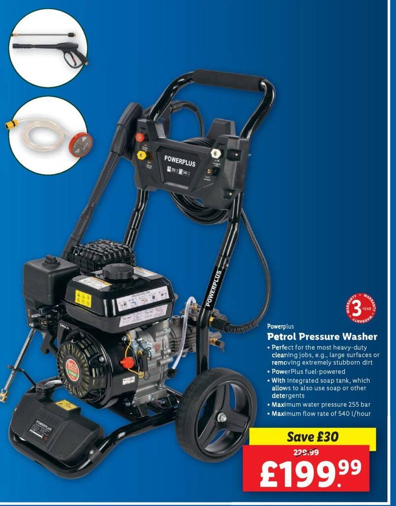 Lidl petrol power washer 2019 discount