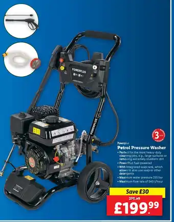 Lidl Powerplus Petrol Pressure Washer offer