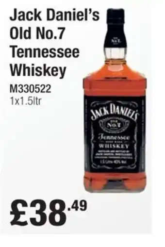Makro Jack Daniel's Old No.7 Tennessee Whiskey offer