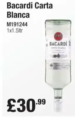 Makro Bacardi Carta Blanca offer