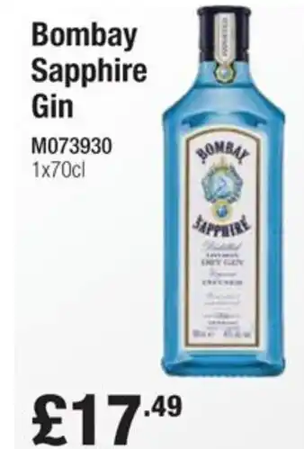 Makro Bombay Sapphire Gin offer