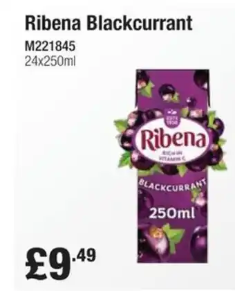 Makro Ribena Blackcurrant offer