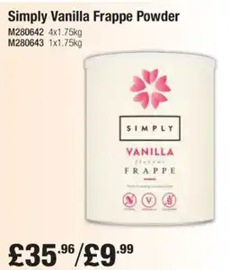 Makro Simply Vanilla Frappe Powder offer
