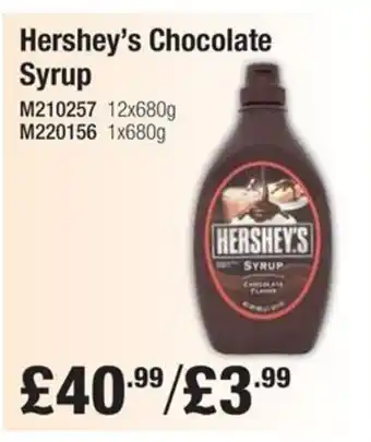 Makro Hershey's Chocolate Syrup offer