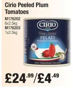 Makro Cirio Peeled Plum Tomatoes offer